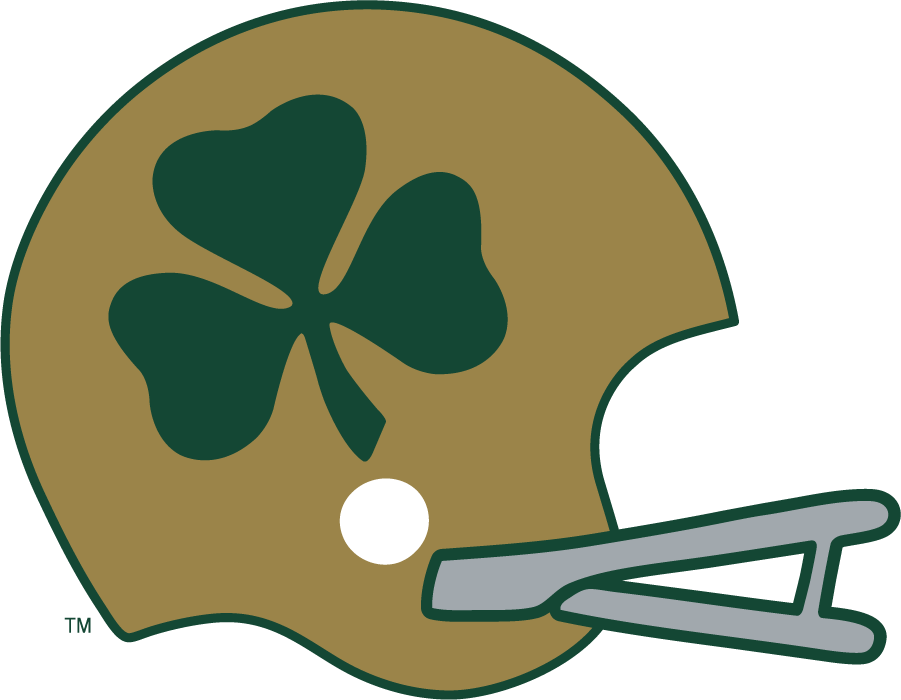 Notre Dame Fighting Irish 1959-1962 Helmet Logo diy DTF decal sticker